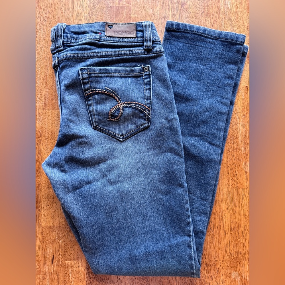 BONGO “Fearless” Ultra Skinny Dark Blue Straight Leg Jeans - Size Juniors 9
